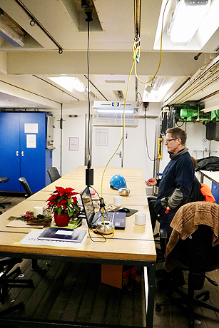 An Bord der FS METEOR