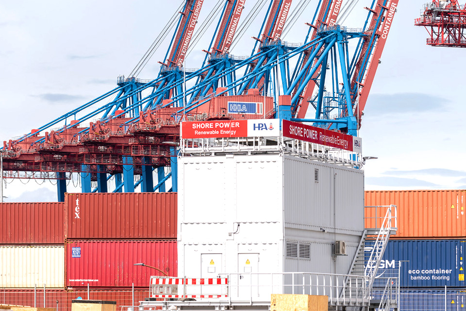 Landstromanlage am Container Terminal Tollerort