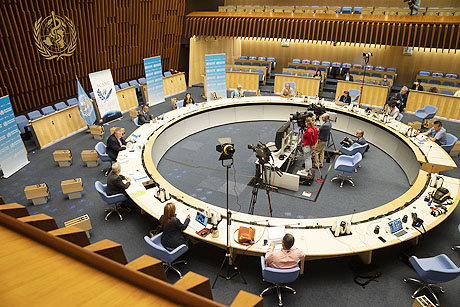 Pressekonferenz der ACANU (Association of Accredited Correspondents at the United Nations), Foto: (c) WHO / C. Black