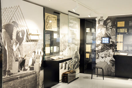 Die Ausstellung der Nachkriegszeit ist bereits für Besucher geöffnet