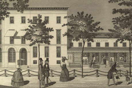 Giovanoli's Conditorei und Alsterhalle, Foto: (c) Staatsarchiv Hamburg