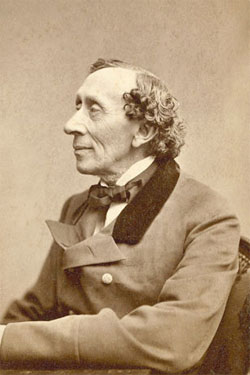 Hans Christian Andersen im Alter von 62 Jahren (Foto: hfr. Aufnahme von Thora Hallager (1821 -1884))